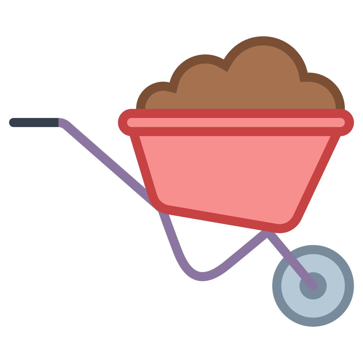 office m style schubkarre icon