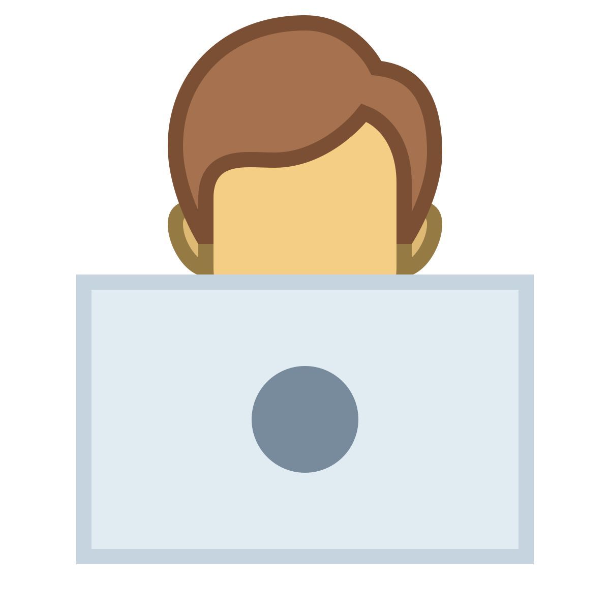 office m style von zu hause aus arbeiten icon