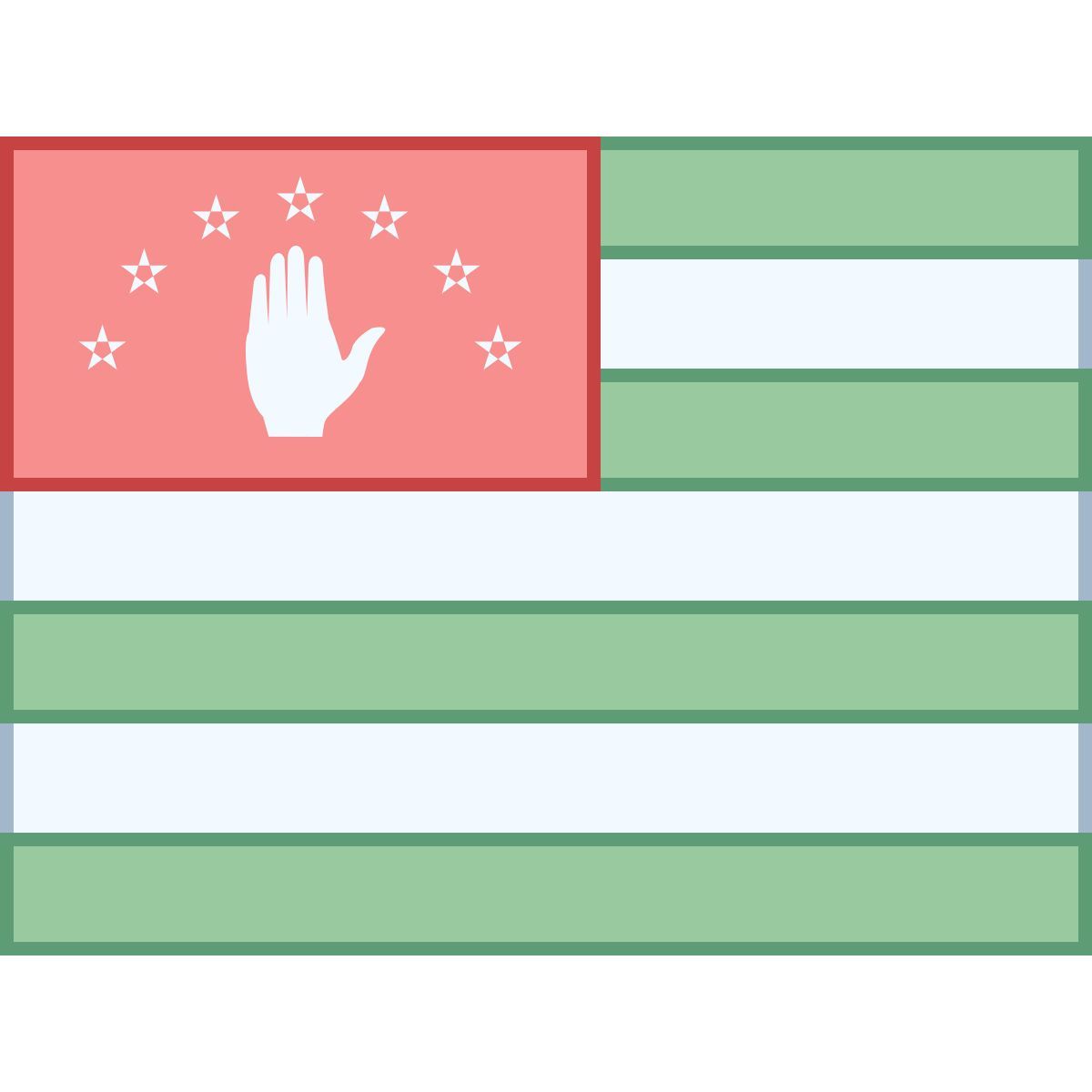 office l style abkhazia flag icon