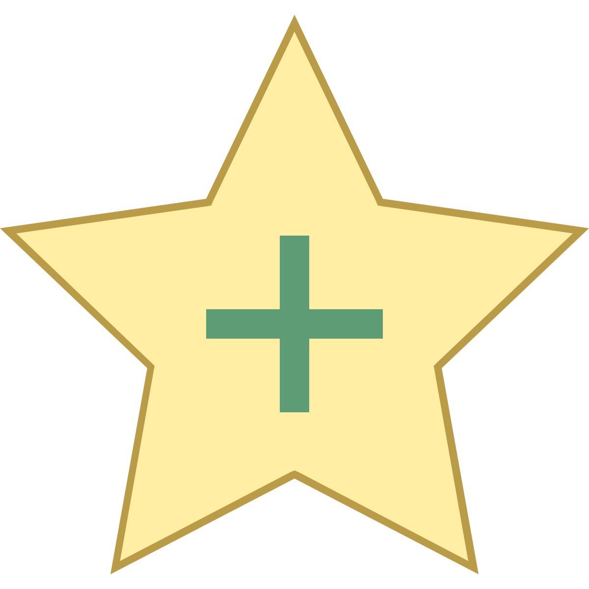 office l style ajouter aux favoris icon