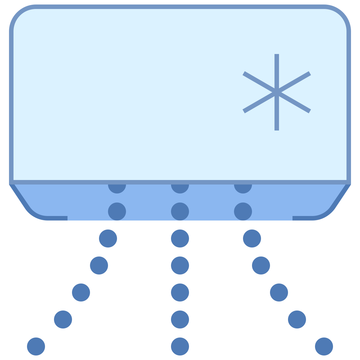 office l style air conditioner icon