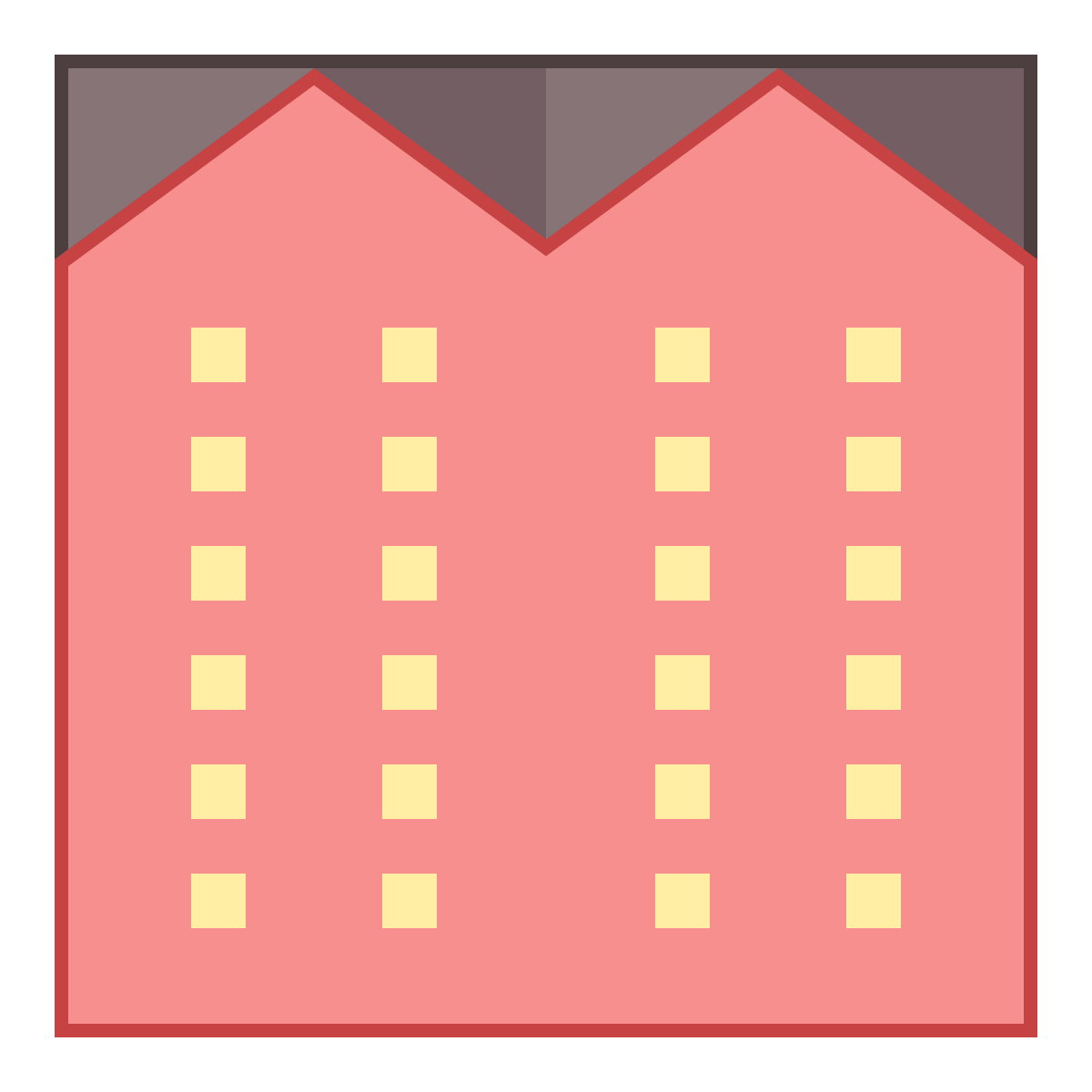 office l style apartment icon