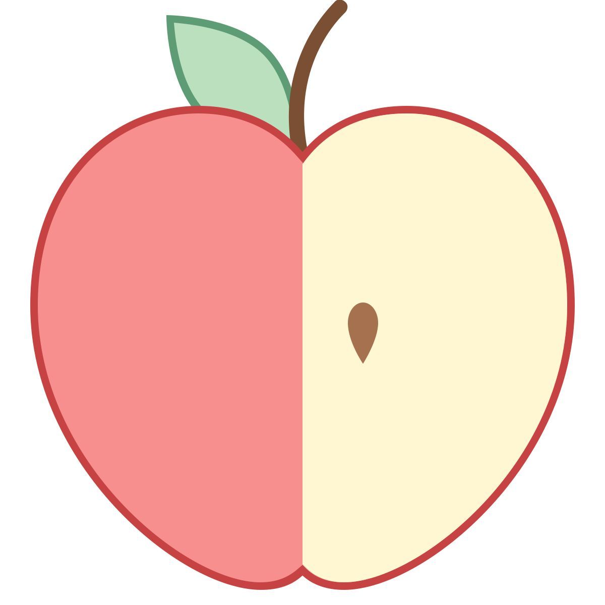 office l style apple fruit icon