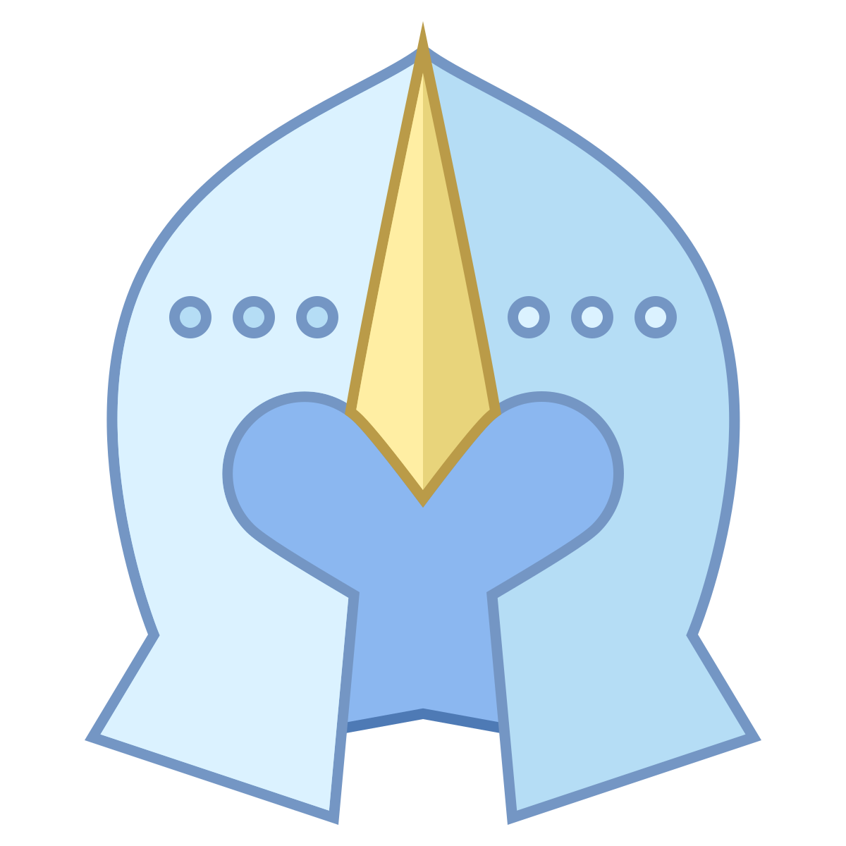 office l style armored helmet icon