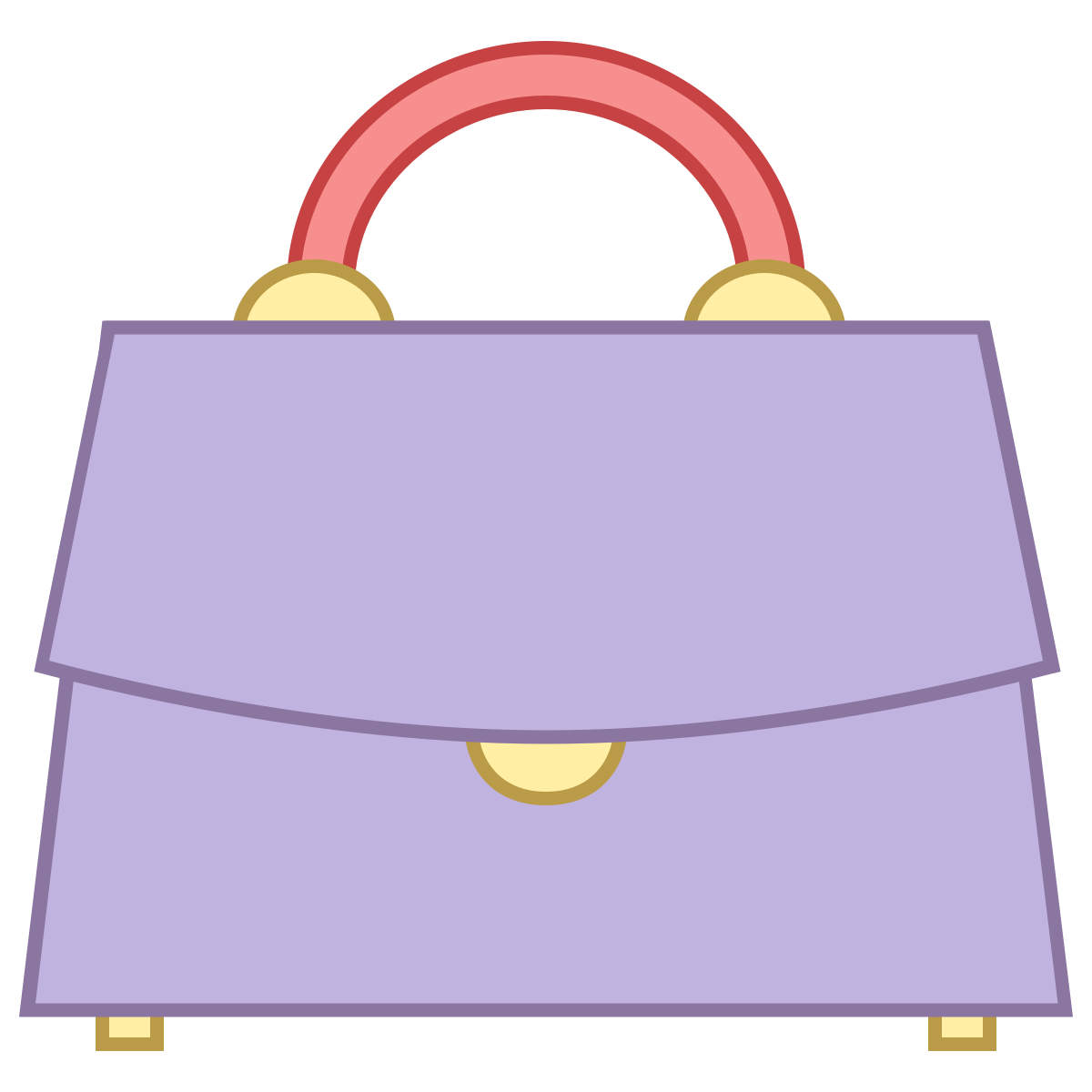 office l style bag front view icon