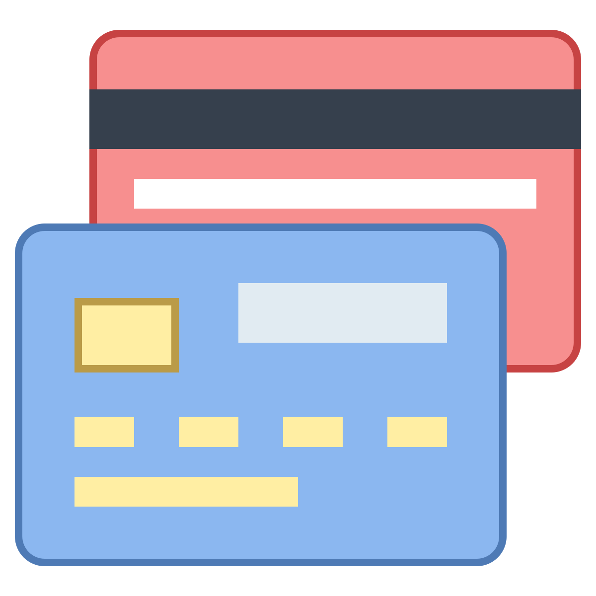 office l style bank cards icon