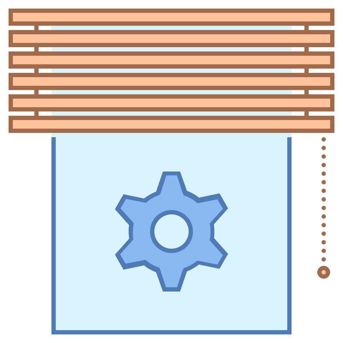 office l style volets en mode automatique icon