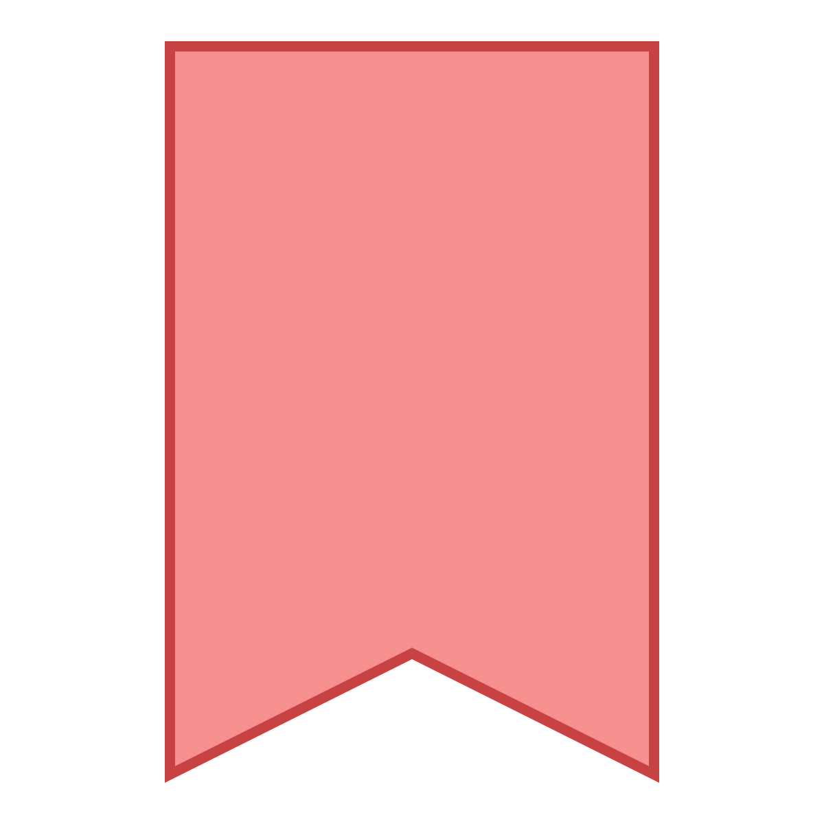 office l style bookmark ribbon icon
