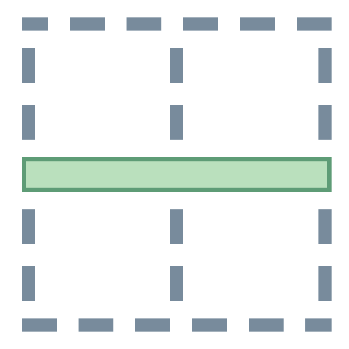 office l style border horizontal icon