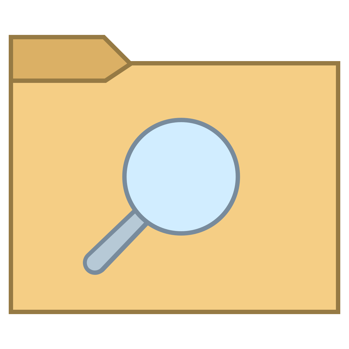 office l style browse folder icon