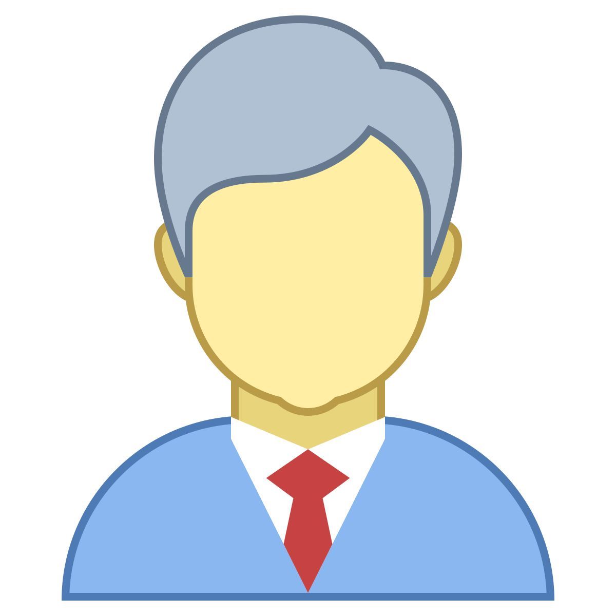office l style hombre de negocios icon