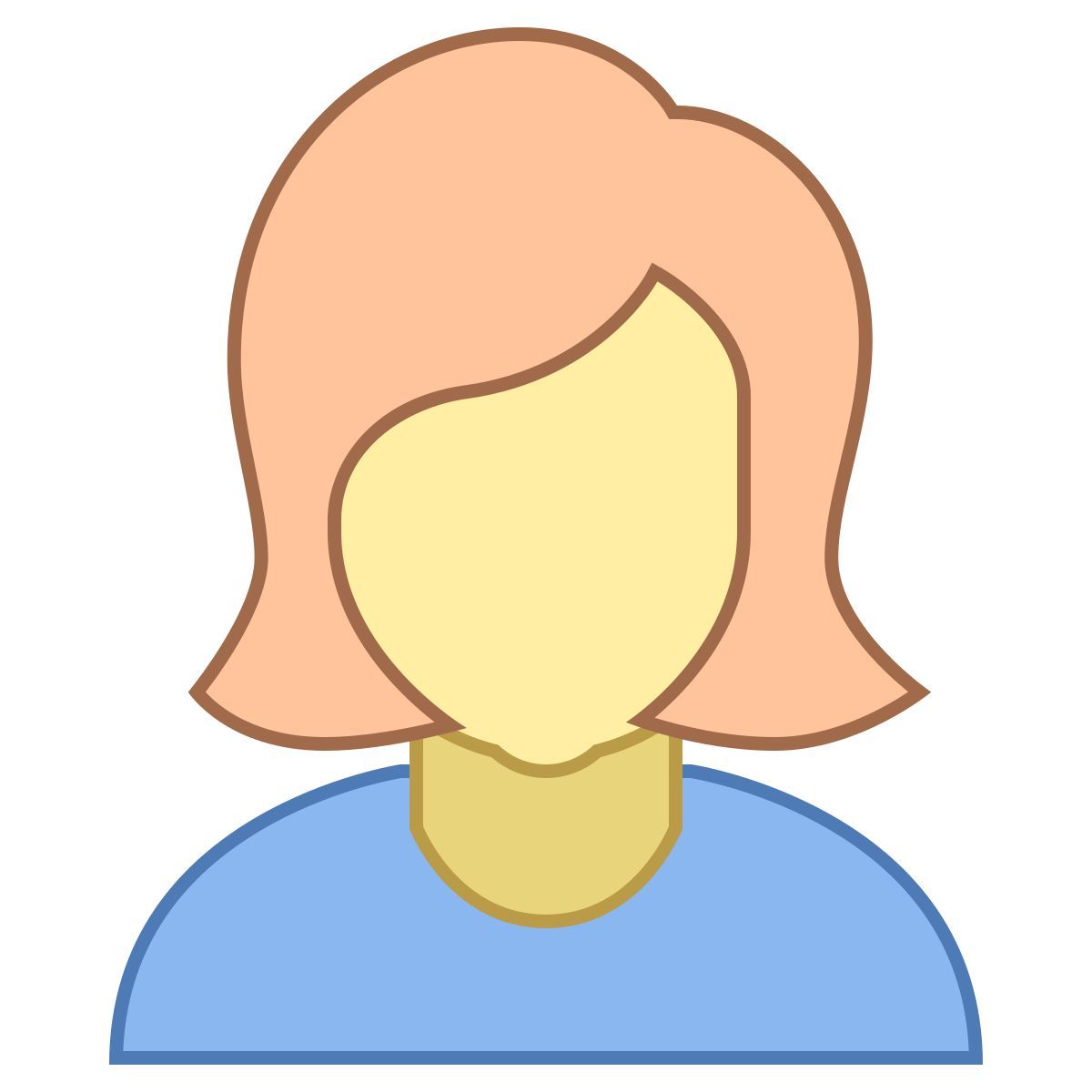 office l style businesswoman icon