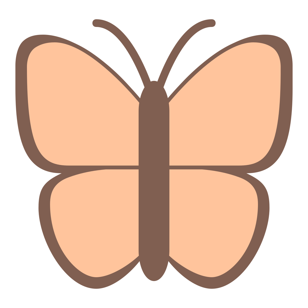 office l style butterfly icon