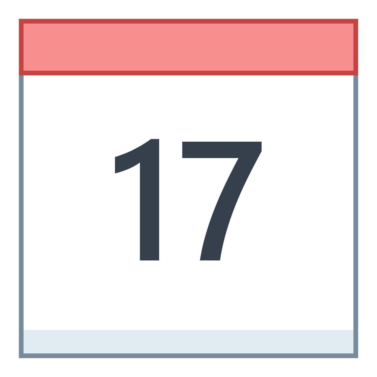 office l style calendar 17 icon