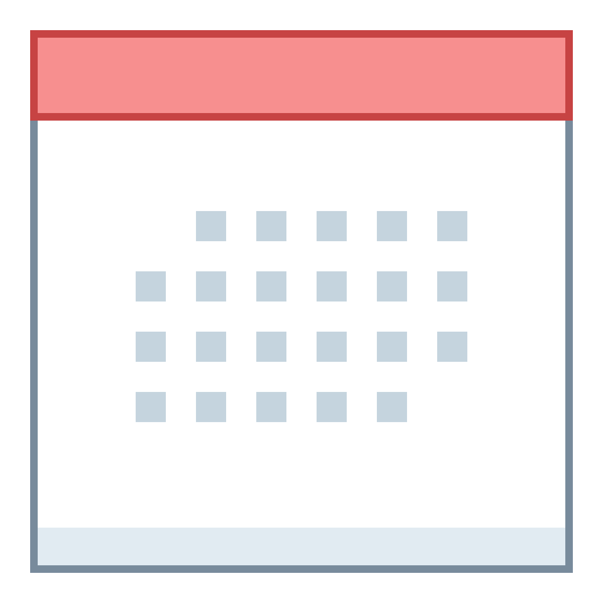 office l style calendar icon