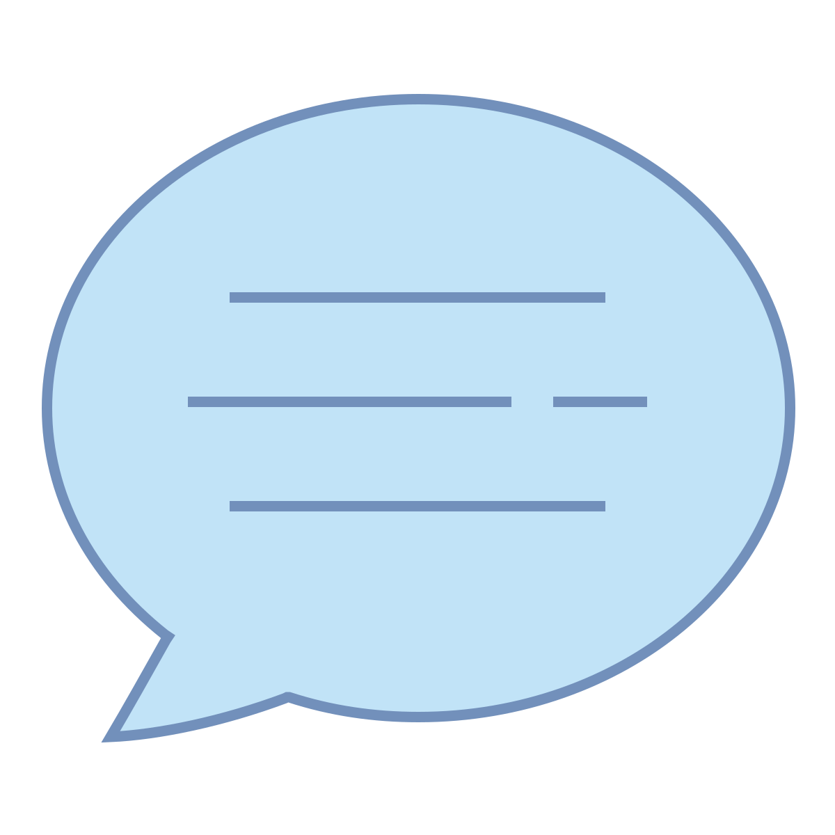 office l style chat message  v2 icon