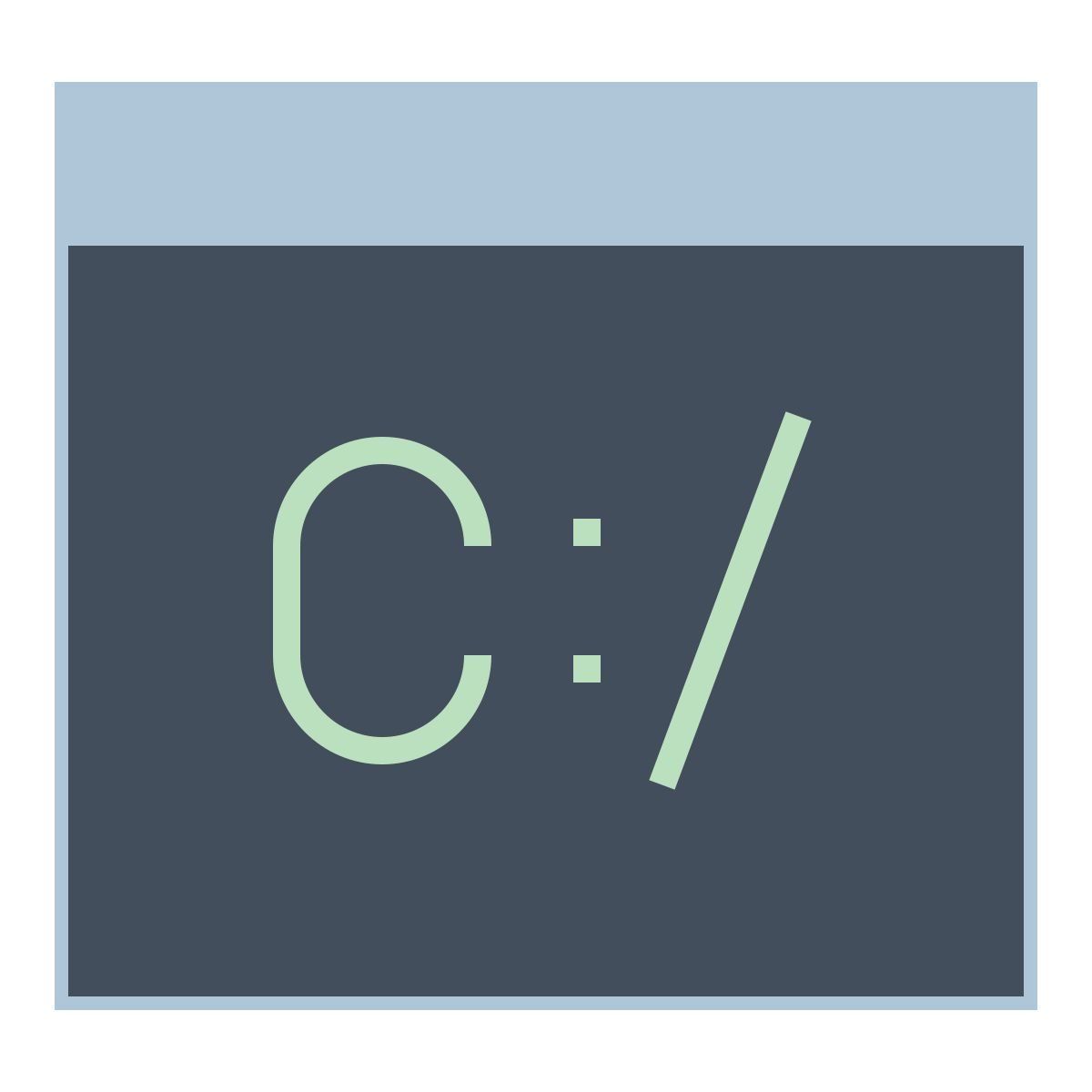 office l style befehlszeile icon