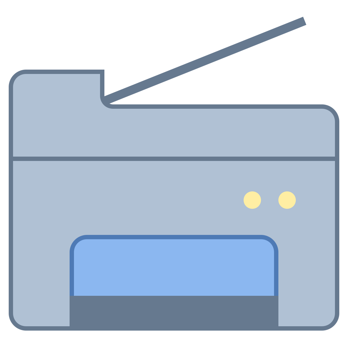 office l style copy machine icon