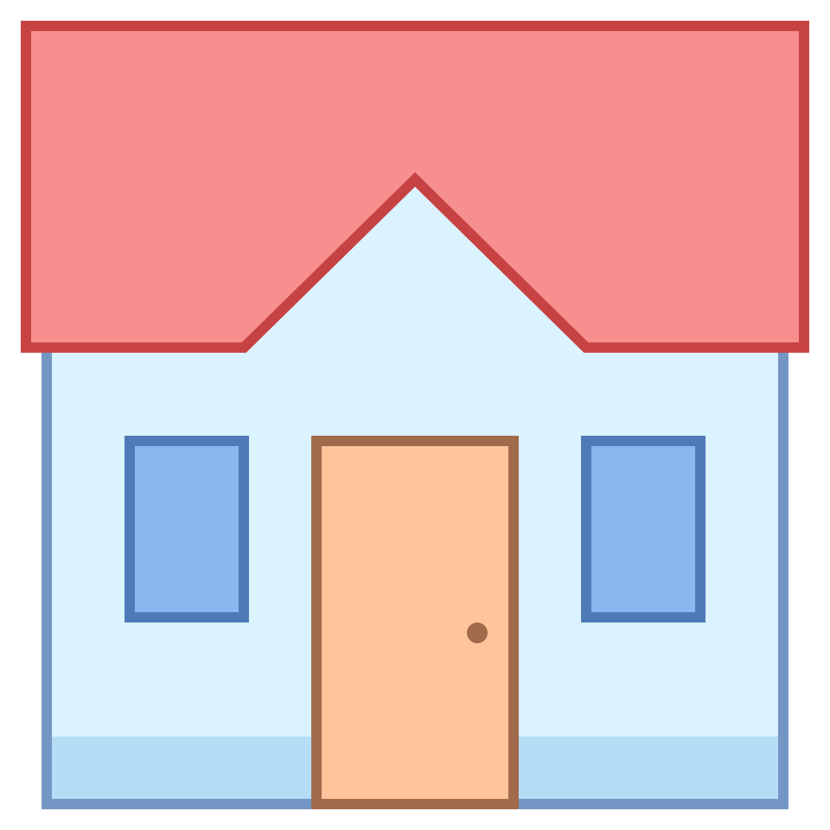 office l style cottage icon