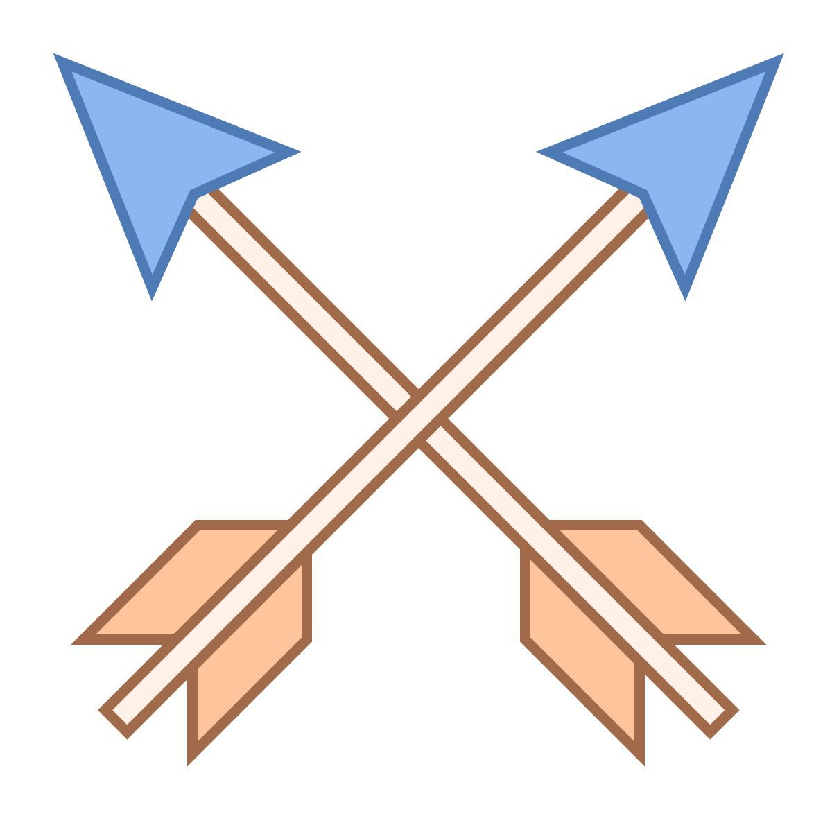 office l style freccia incrociata icon