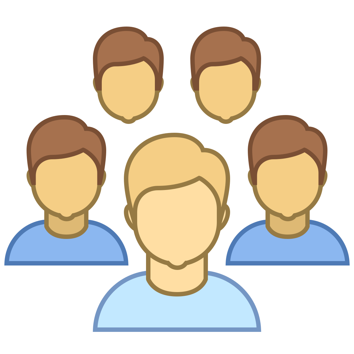 office l style crowd icon
