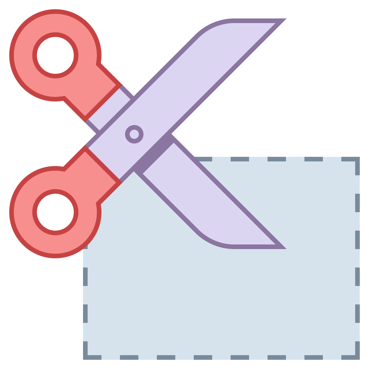 office l style cutting coupon icon