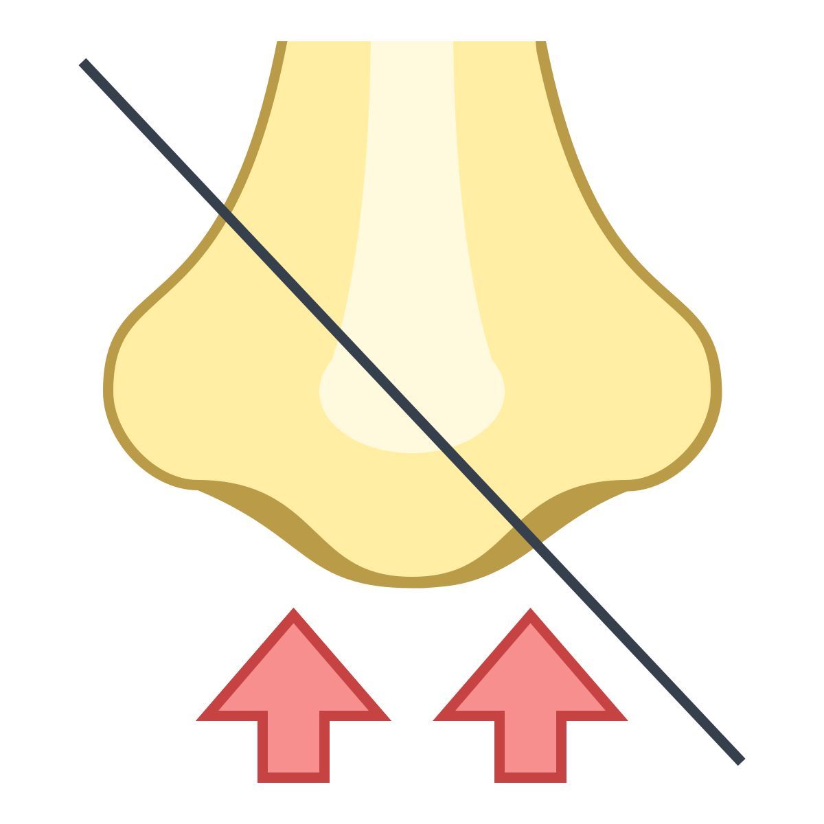 office l style ne pas inhaler icon