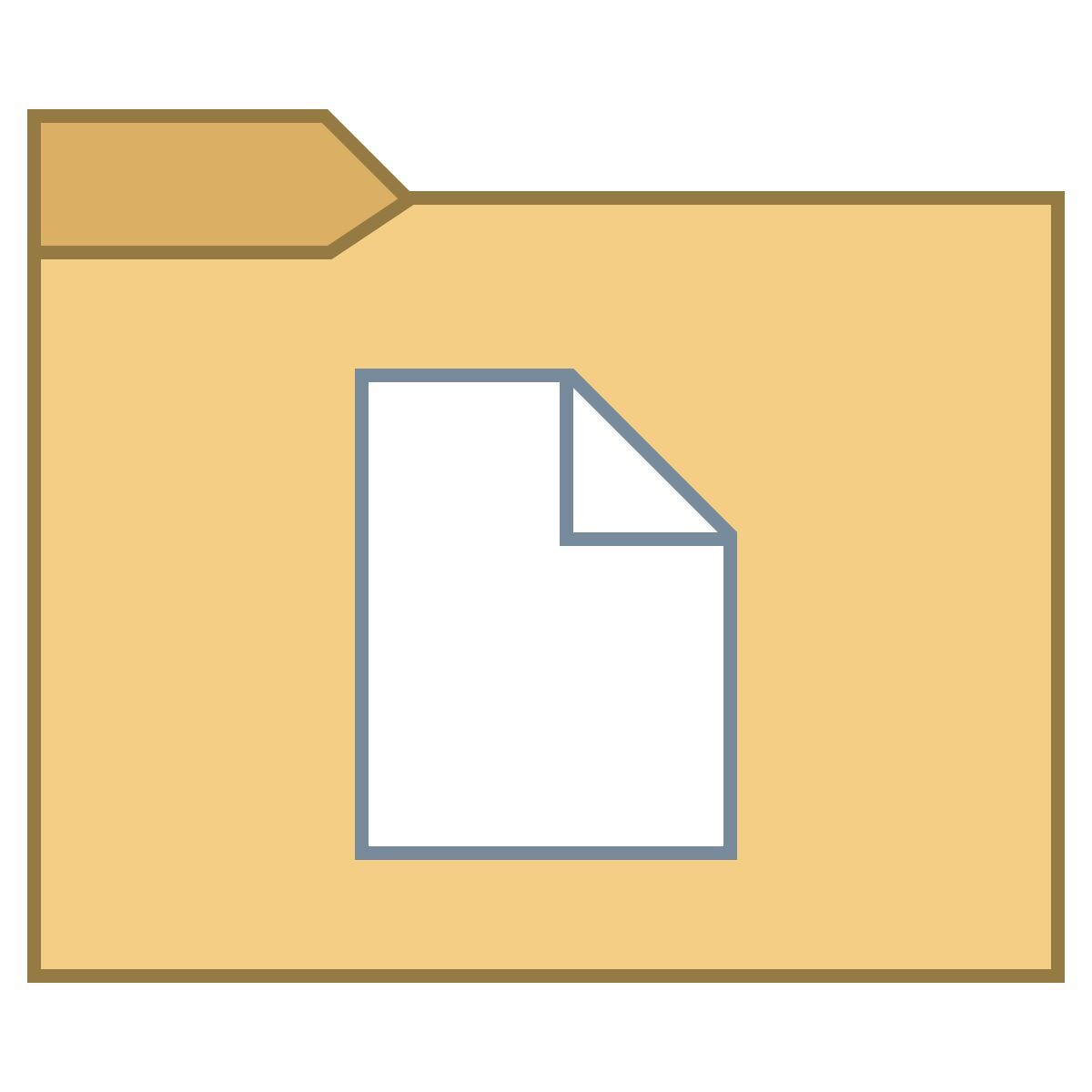 office l style 문서 폴더 icon