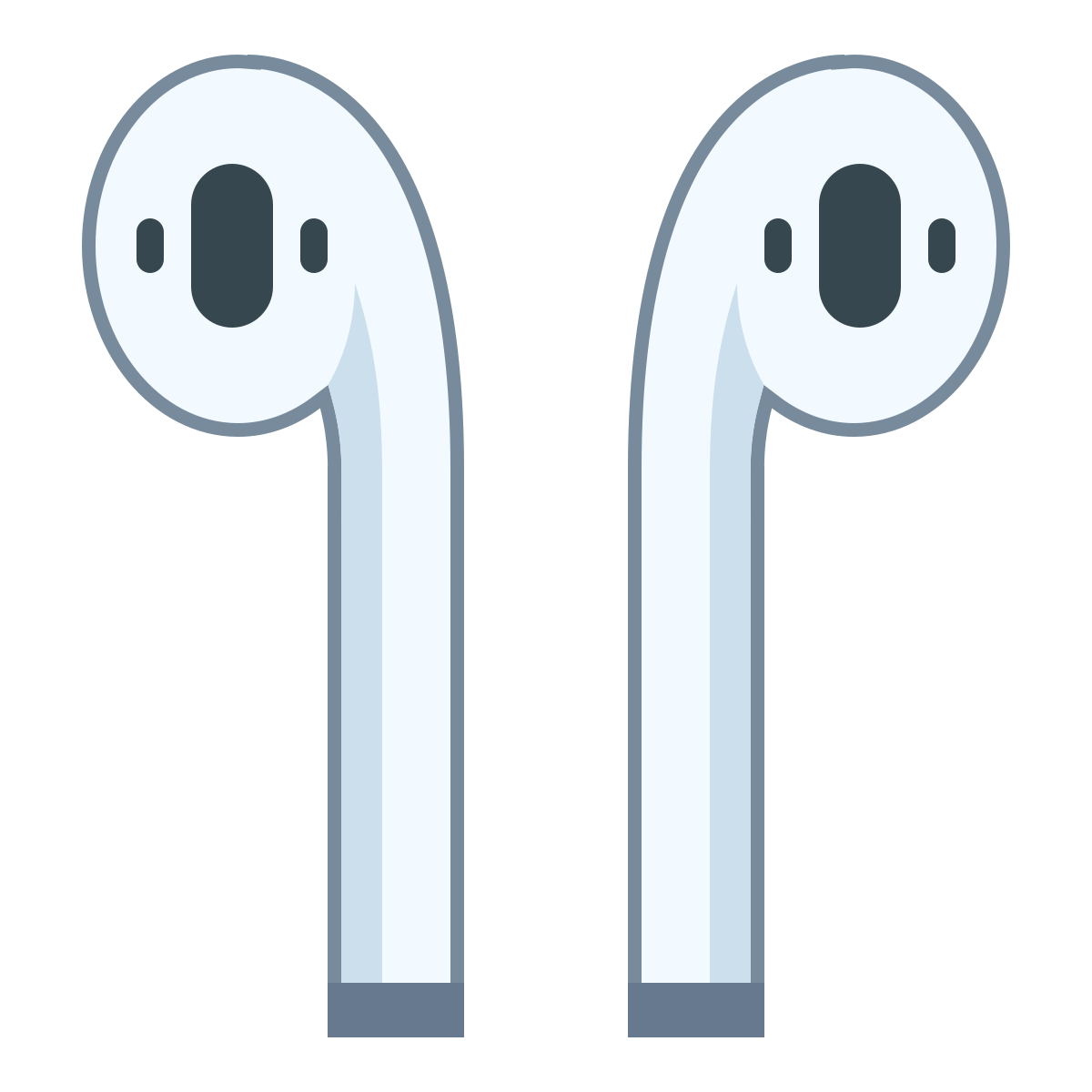 office l style earbud headphones icon