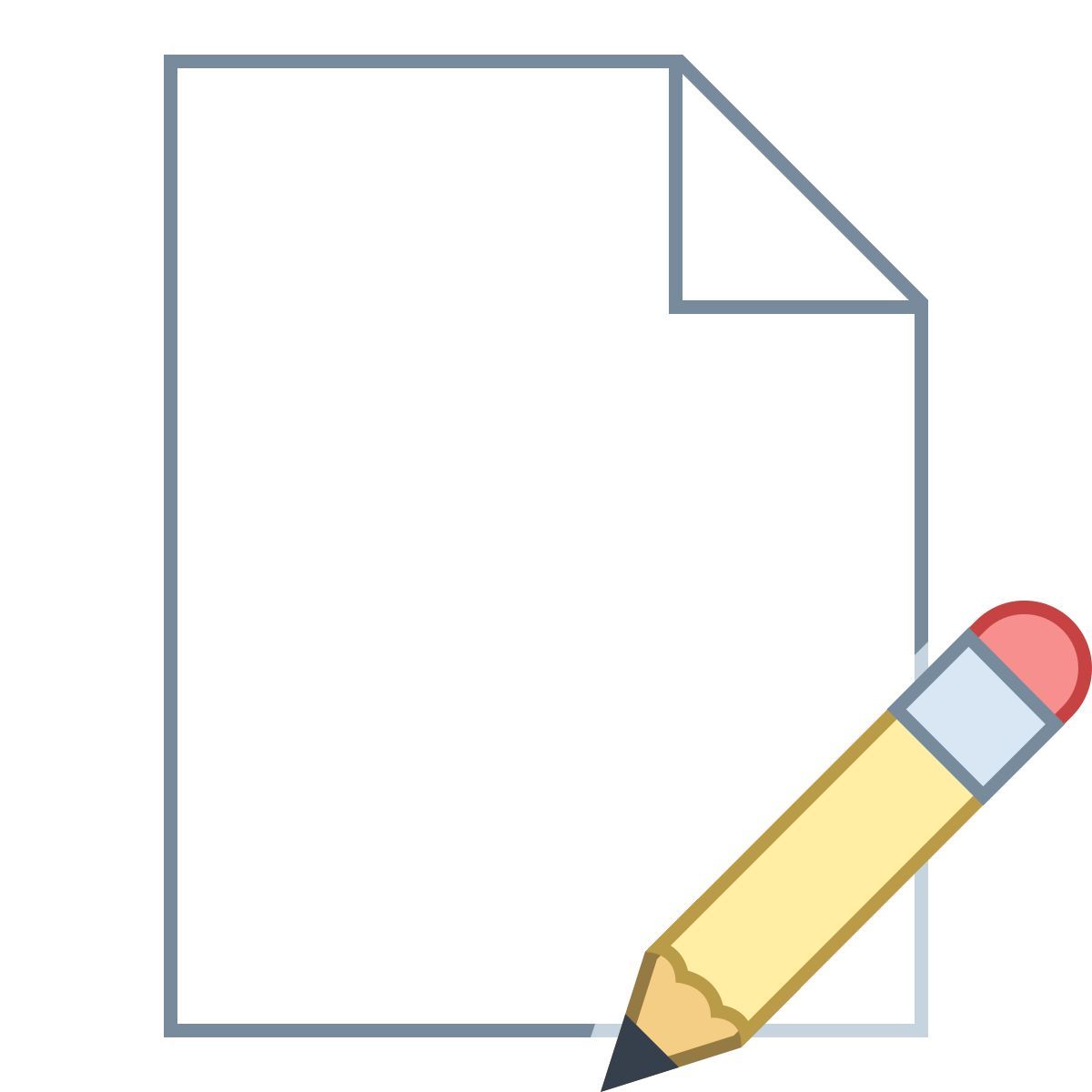 office l style edit file icon