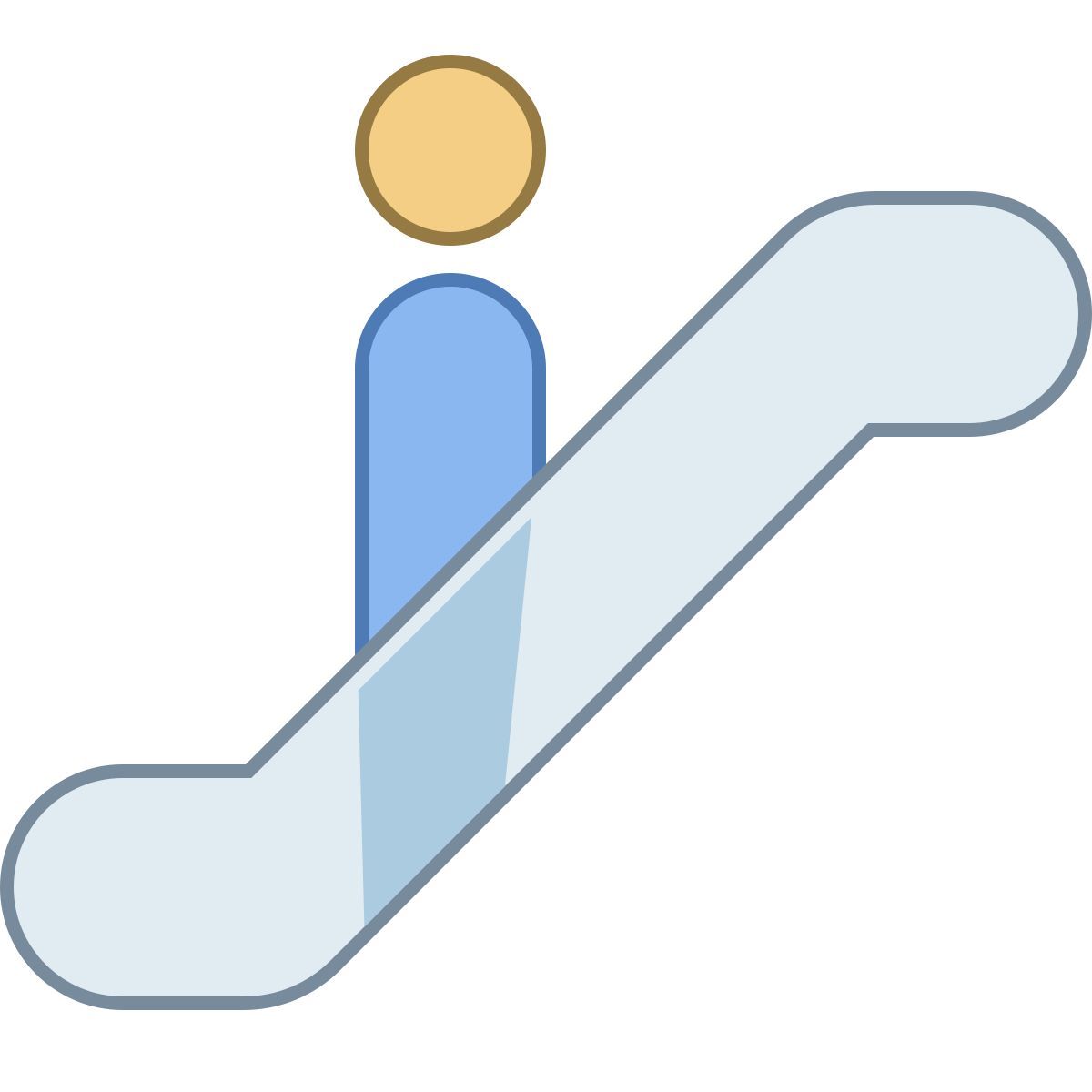 office l style escalator icon