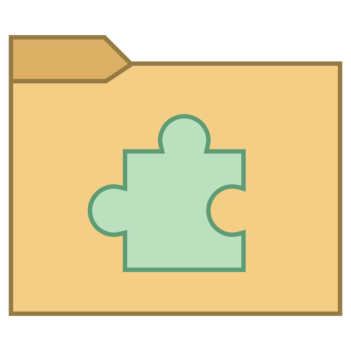 office l style pasta de extensões icon