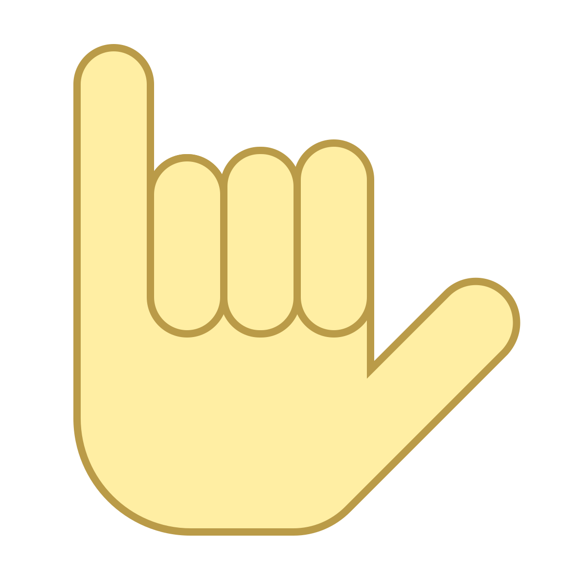 office l style hang 10 icon