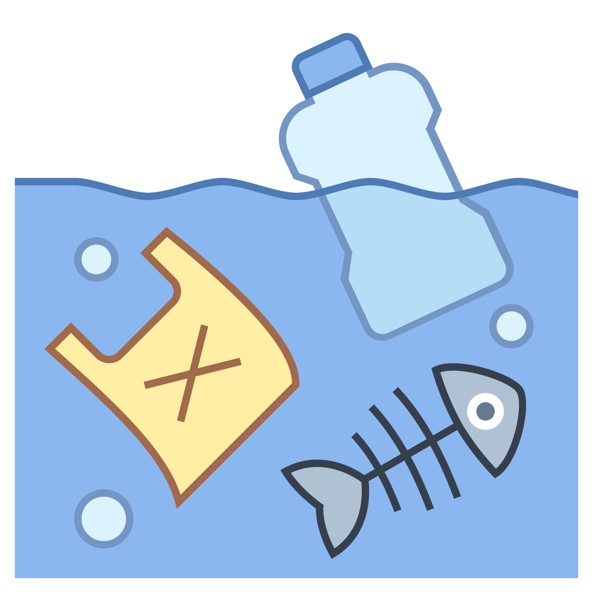office l style marine polution icon