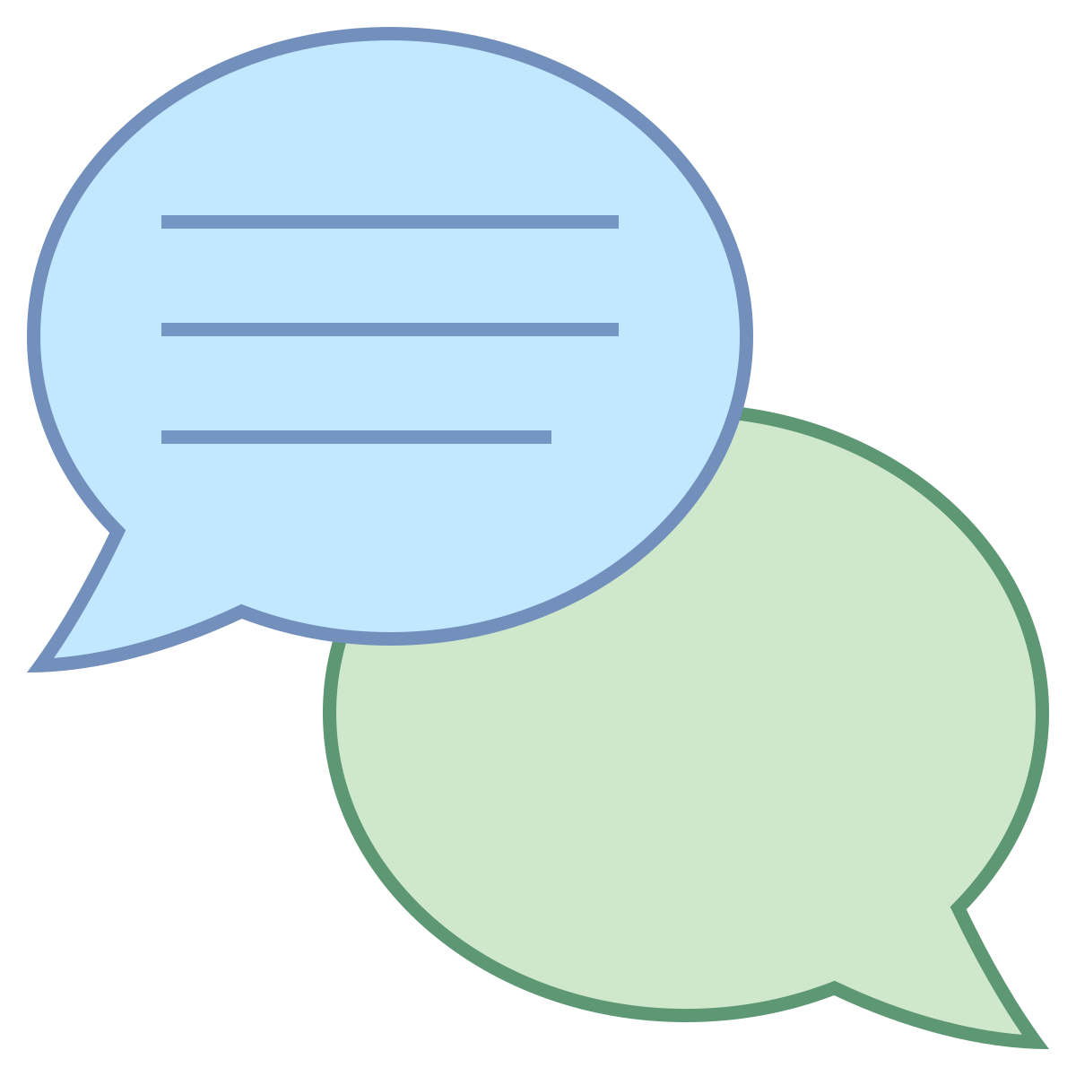 office l style messaging  icon