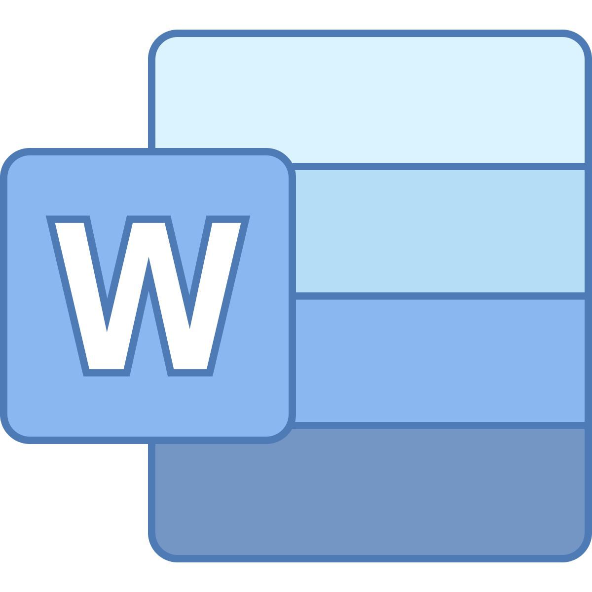 office l style microsoft word 2019 icon