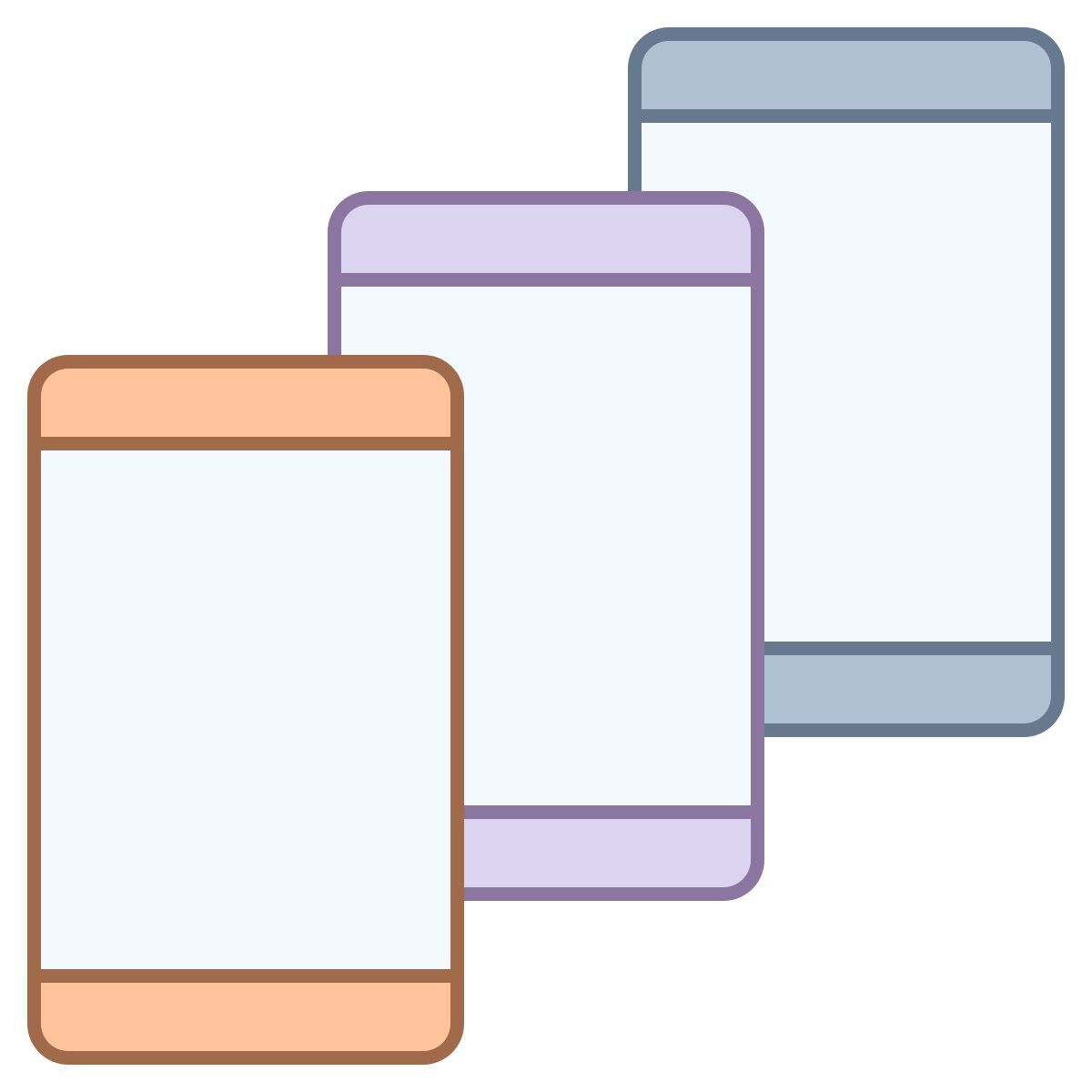 office l style 多个智能手机 icon