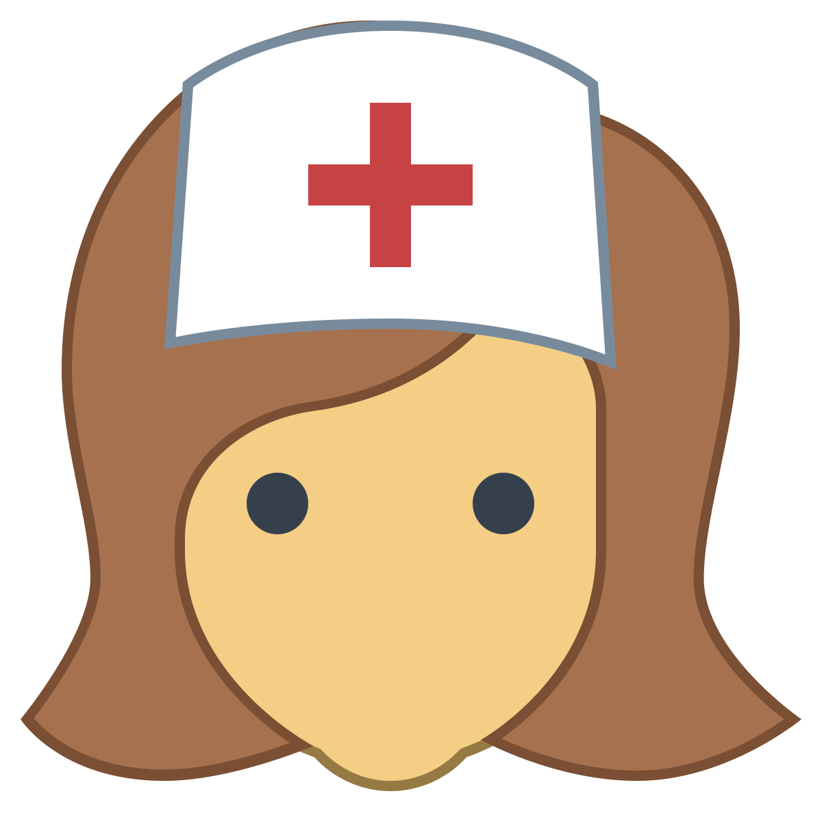 office l style nurse female icon