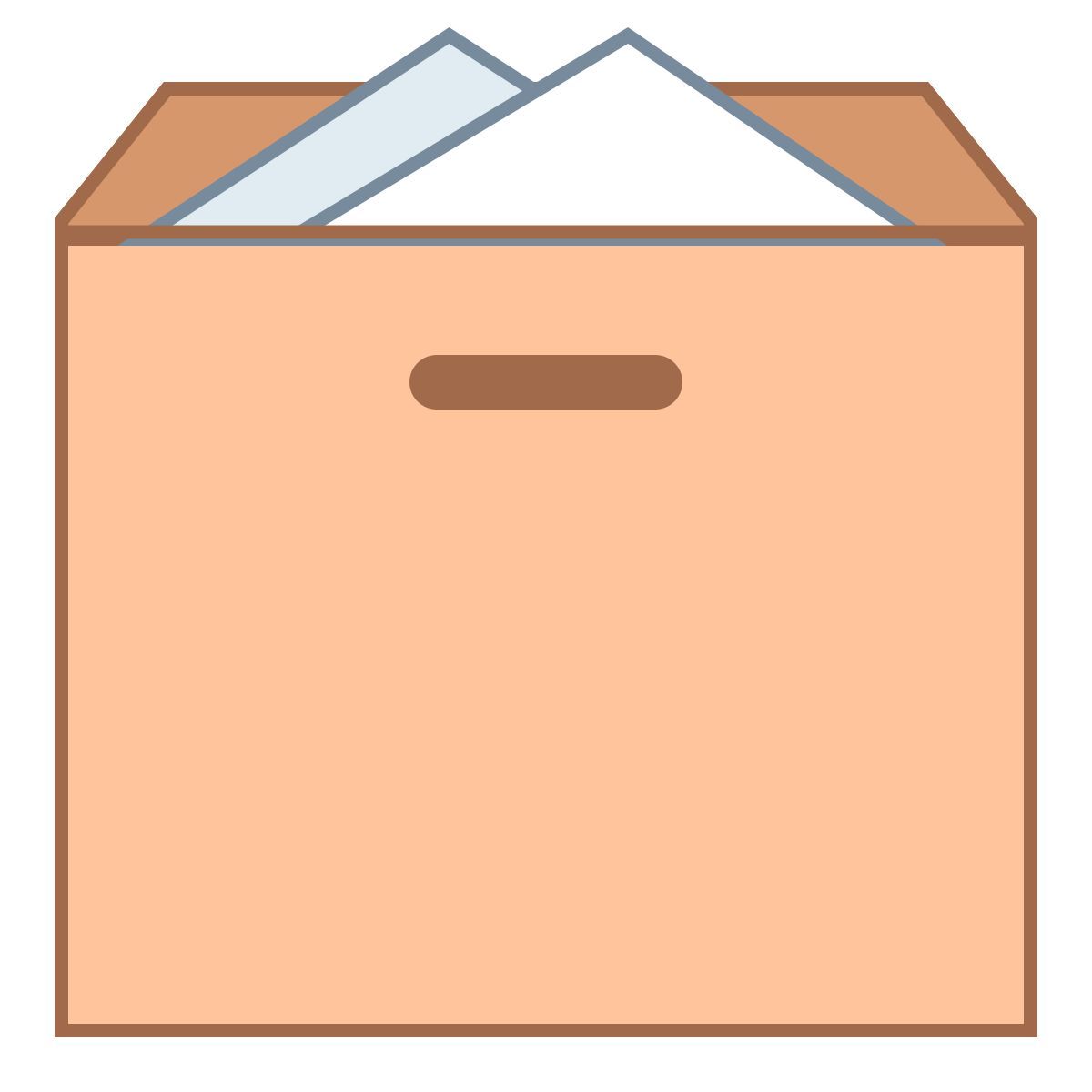 office l style open box icon
