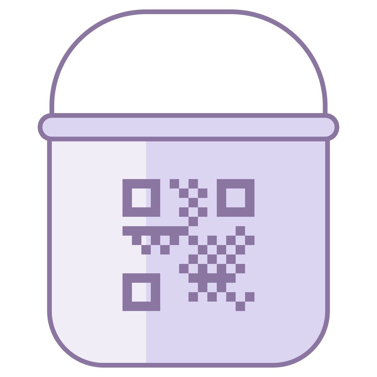 office l style pot de peinture avec qr code icon