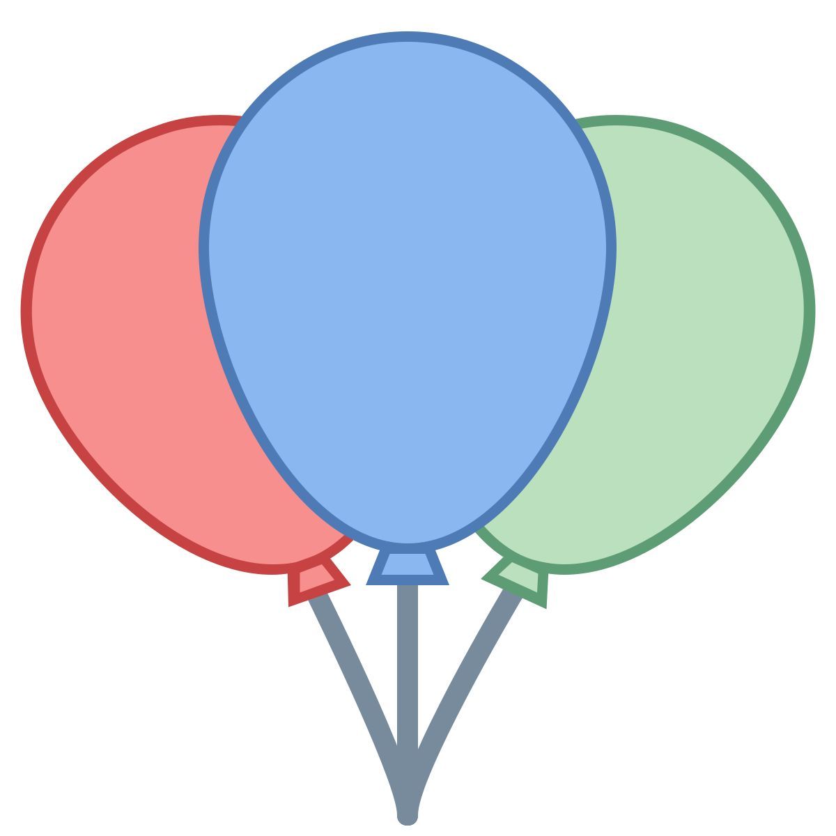 office l style ballons de fête icon