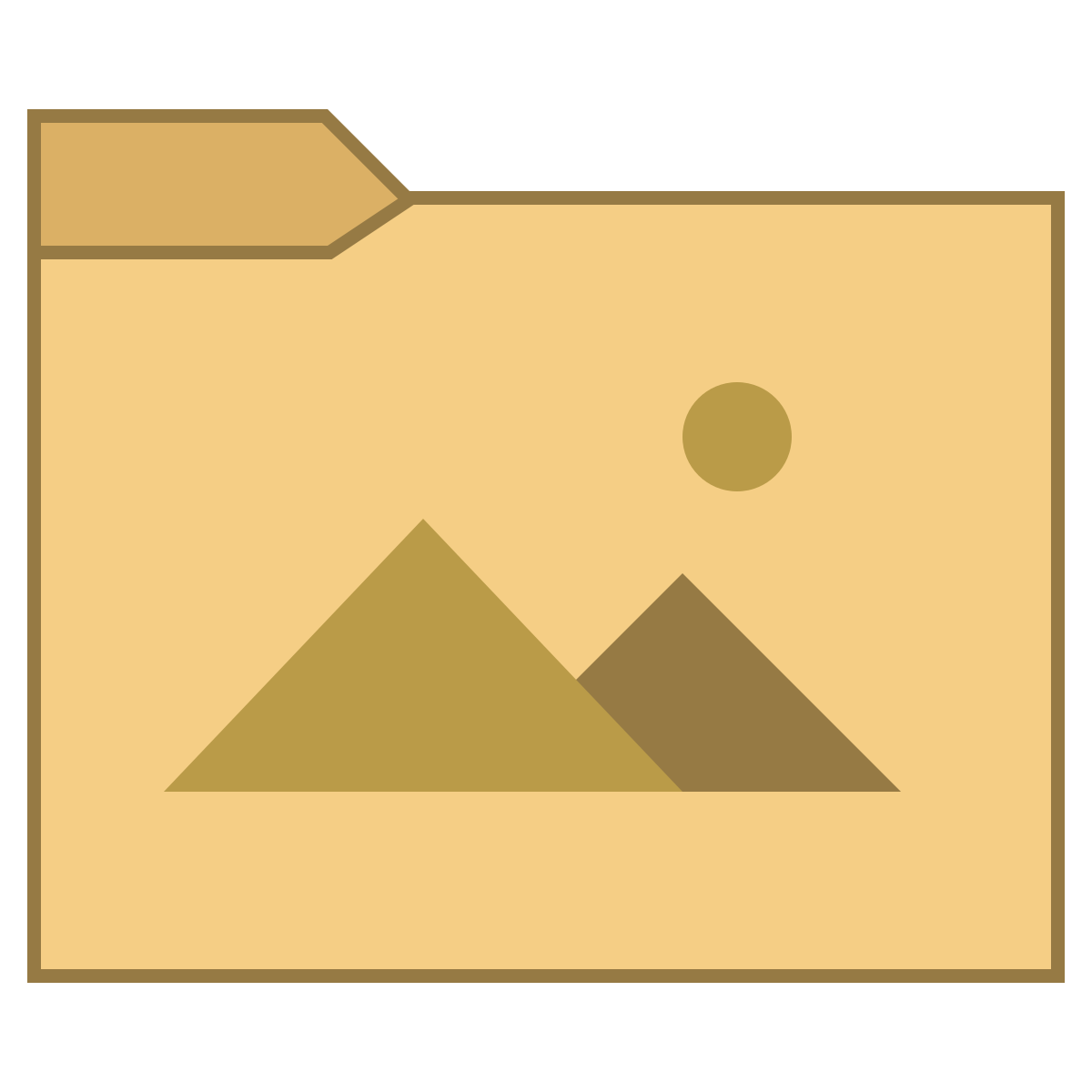 office l style pictures folder icon