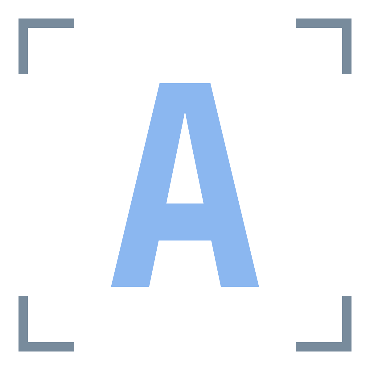 office l style printed ocr icon