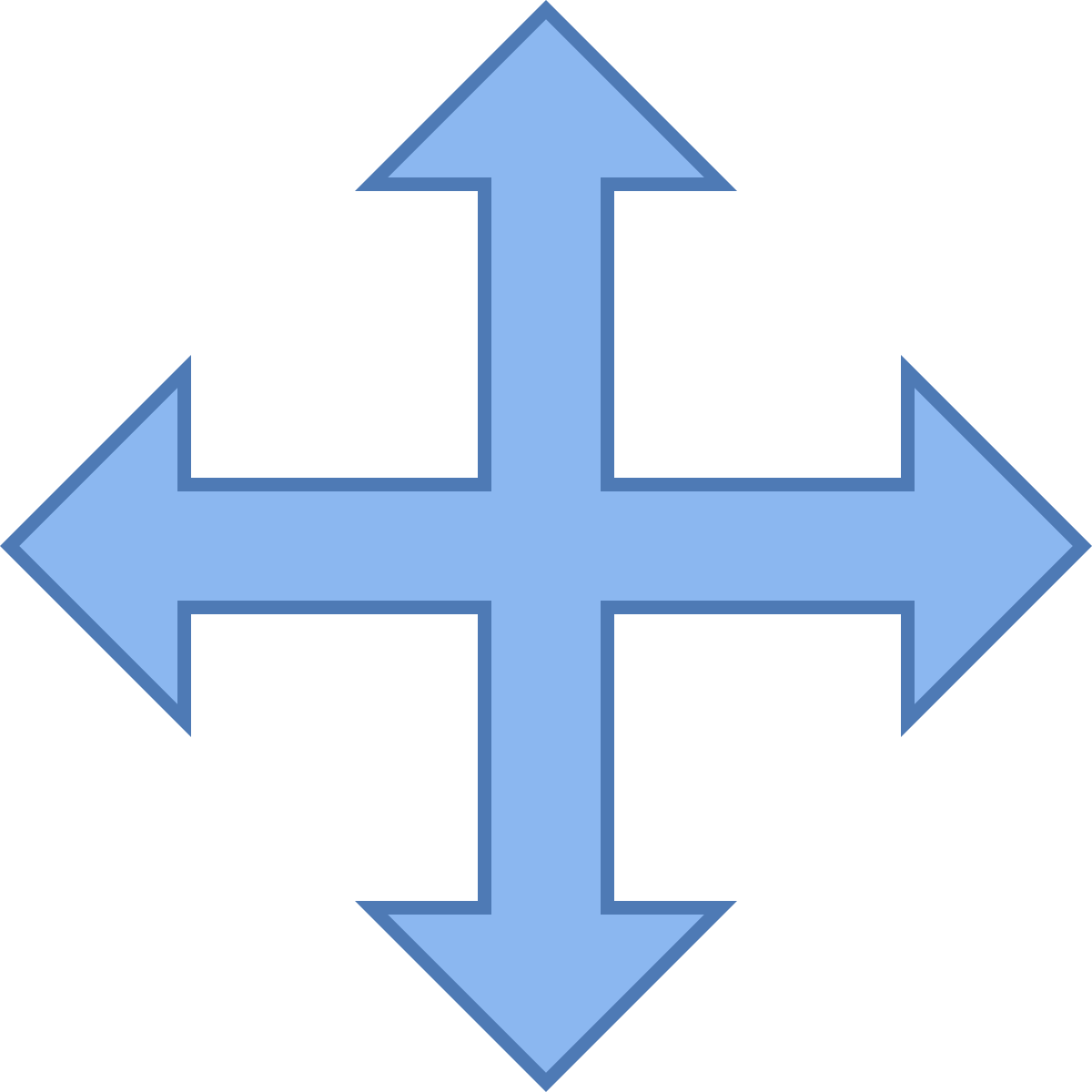 office l style resize four directions icon