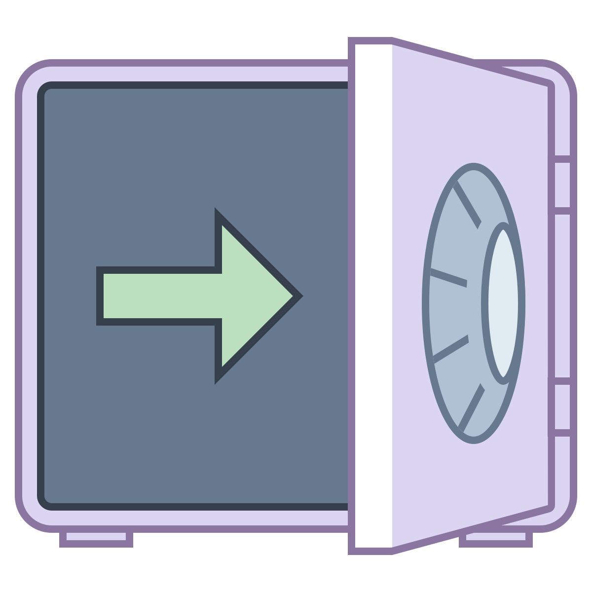 office l style cassaforte in icon