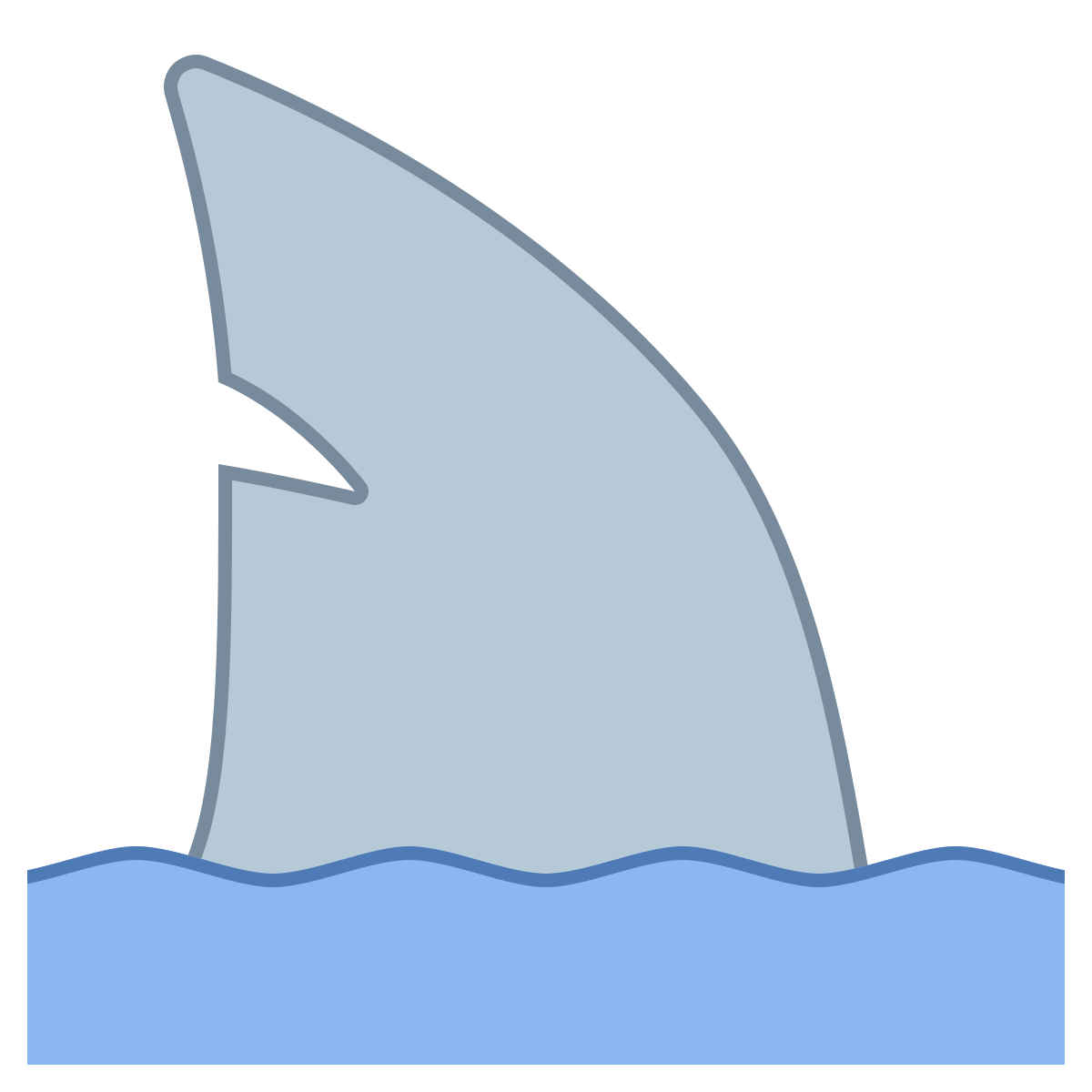 office l style shark icon