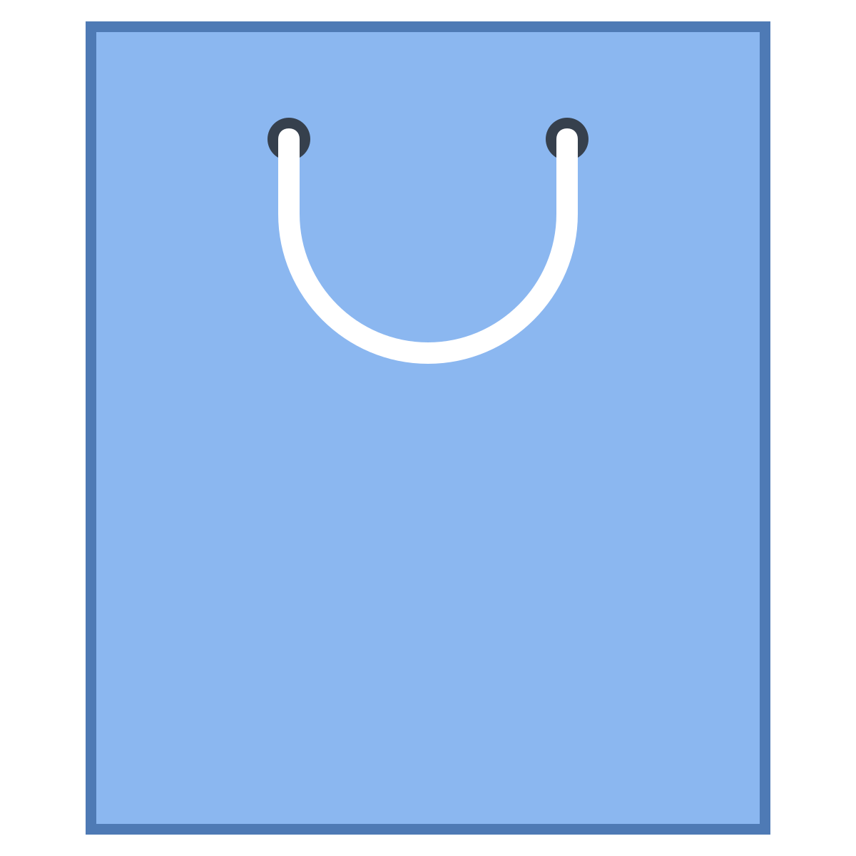 office l style shopping bag icon