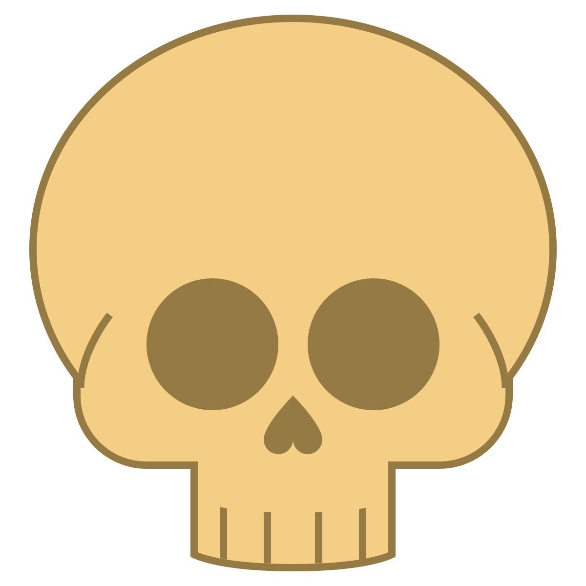 office l style skull icon