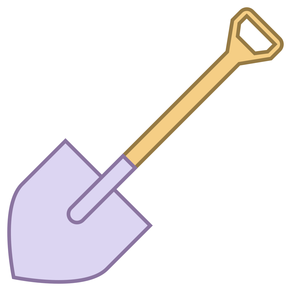 office l style spade icon