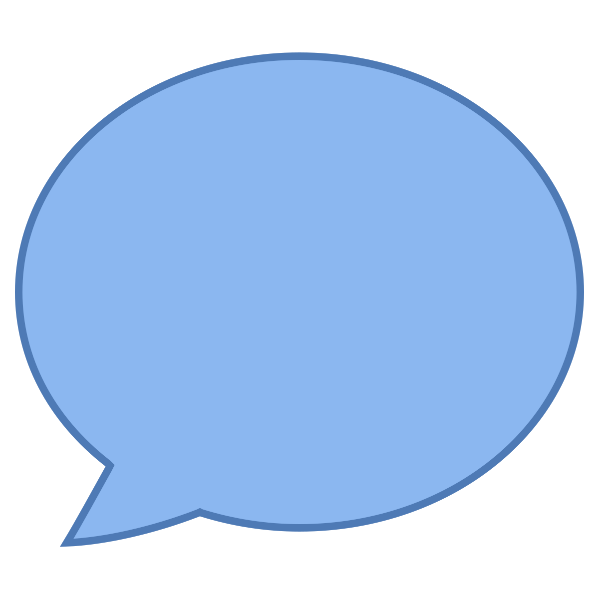 office l style speech bubble  v2 icon